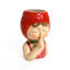 Grand vase sculpture en céramique Lady Strawberries