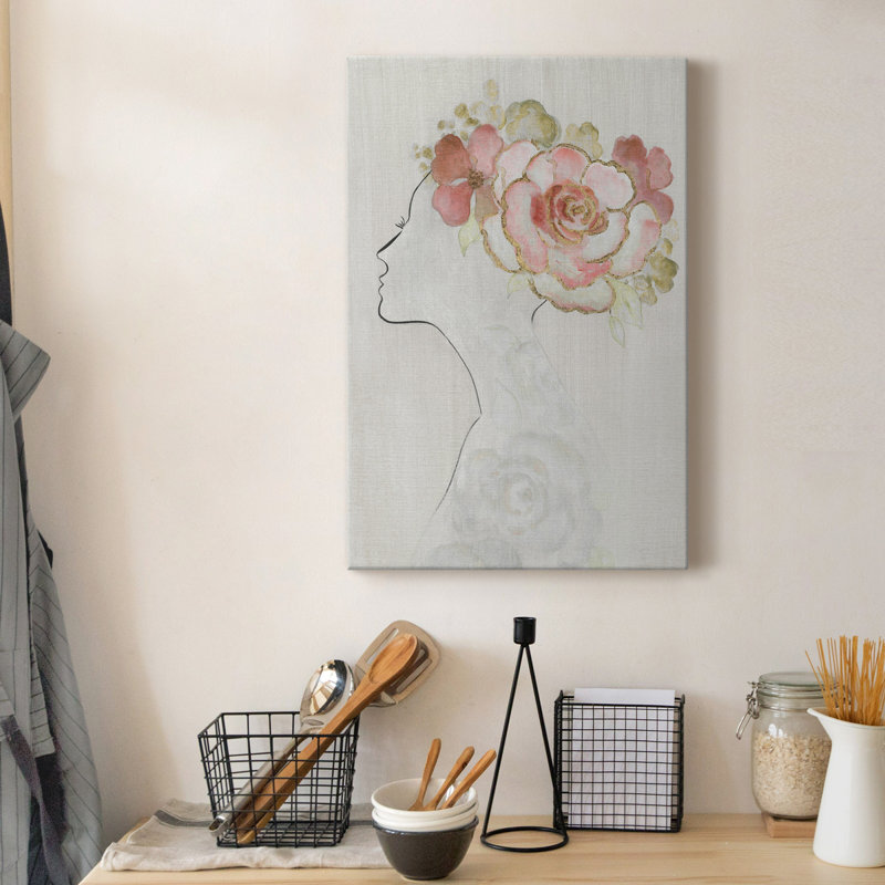 Fashion Fashion Silhouette II - peinture sur toile tendue, H 60 po x l 40 po x P 1 po