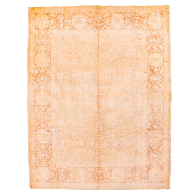One-of-a-Kind 9'2'' X 11'10'' 1990s Wool Area Rug in