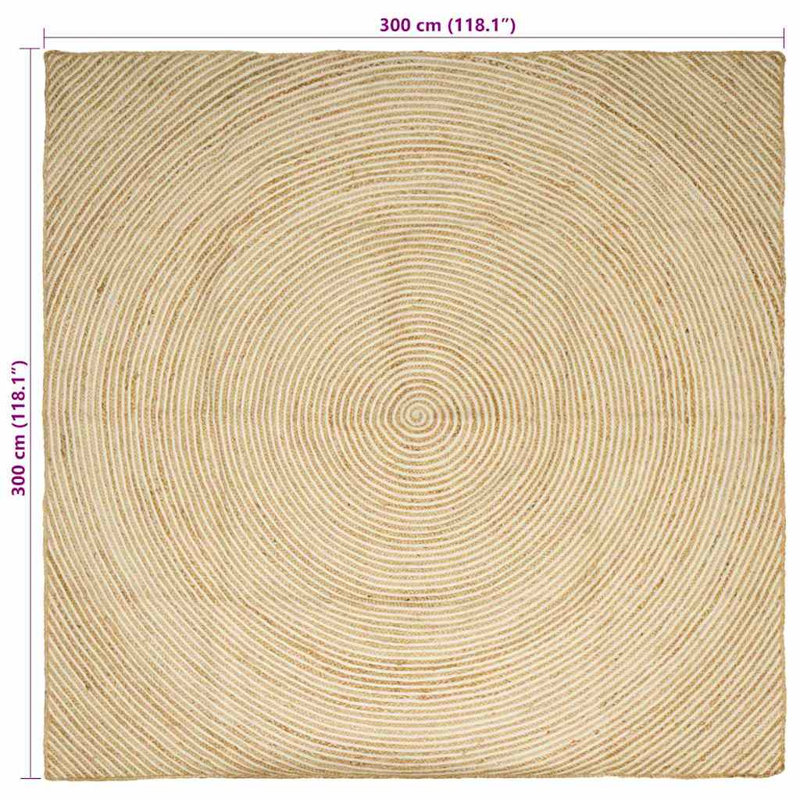 Solid Colour Standard Area Rug, Square 300cm