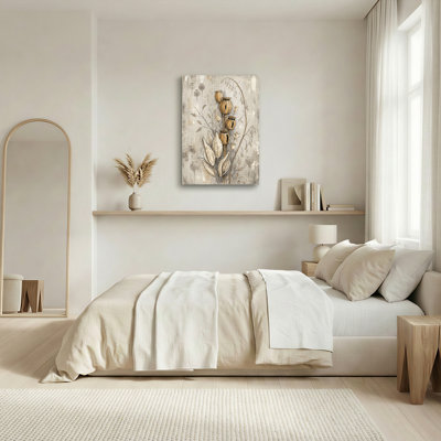 «Gallery Wrap», art mural sur toile pour le salon, la chambre à coucher, le bureau ou le vestibule - décoration murale décorative avec art botanique