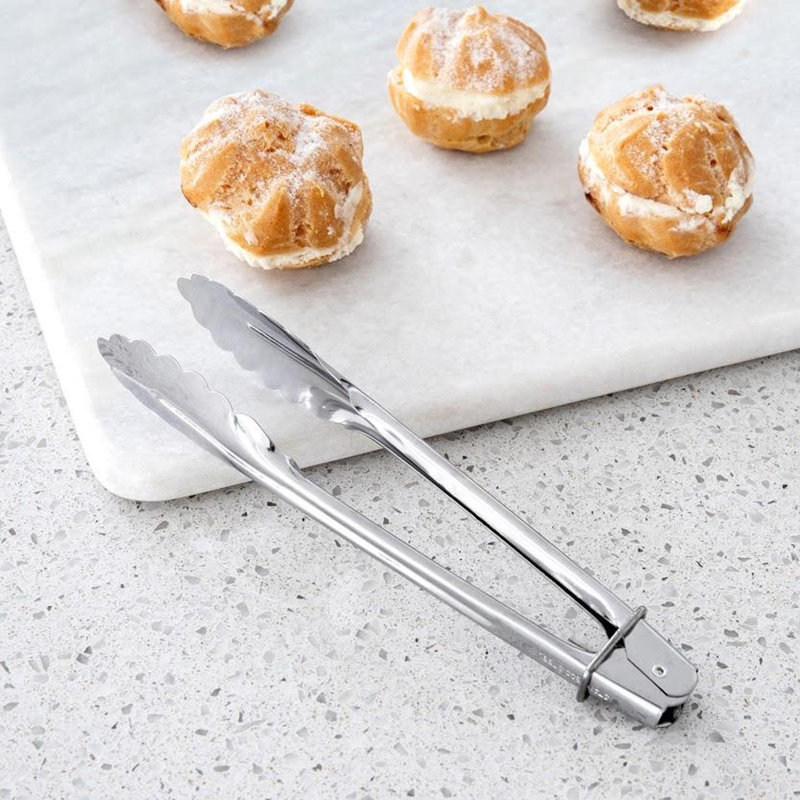 Better Houseware 9-In. Stainless Steel Tongs with Lock