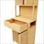 72-Foot-Tall, Double-Door Bamboo High-Capacity Storage Cabinet For Main Living Spaces With Natural Charm And Ample Storage
