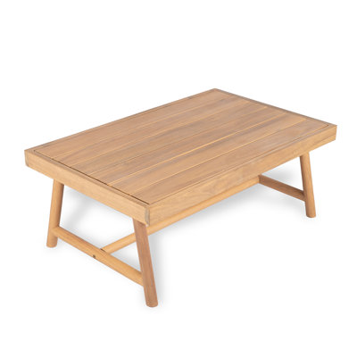 Patio Acacia Wood Rectangle Coffee Table, Teak