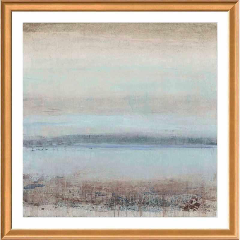 Tranquility I Painting by Tim O'Toole, 36.86" H x 36.86" W x 0.85" D, Antiqued Gold