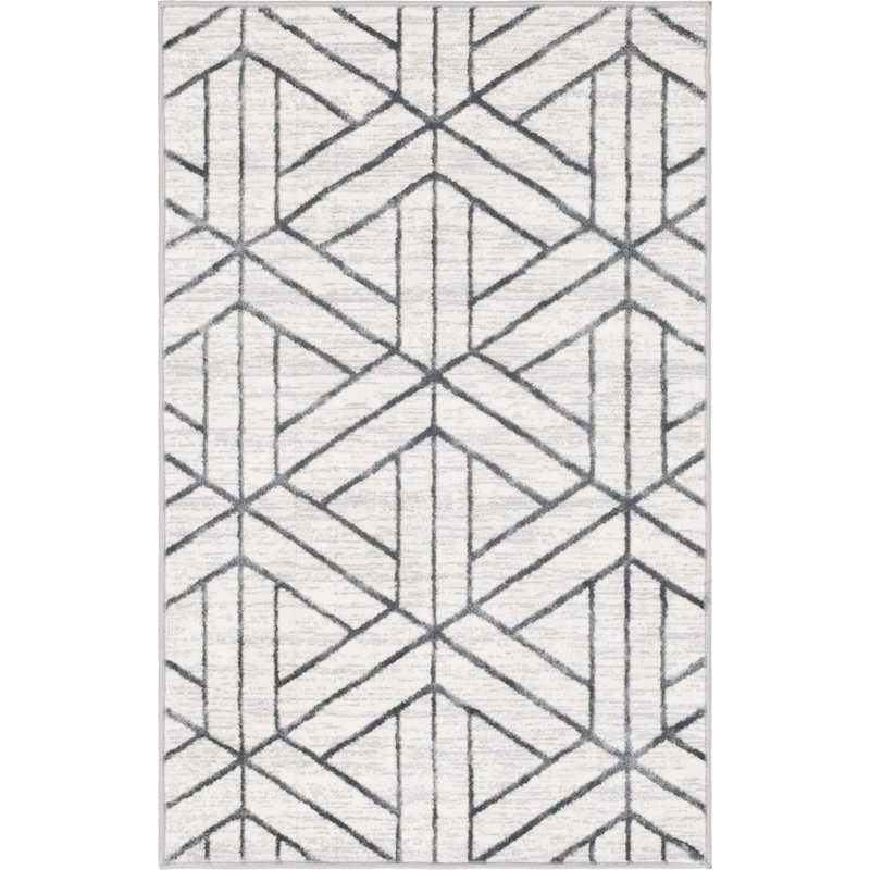 Clidy Abstract Indoor Rug, Rectangle 3'3" x 5'3"