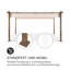Pantheon 3m x 4m Aluminum Pergola-104563906-104563905