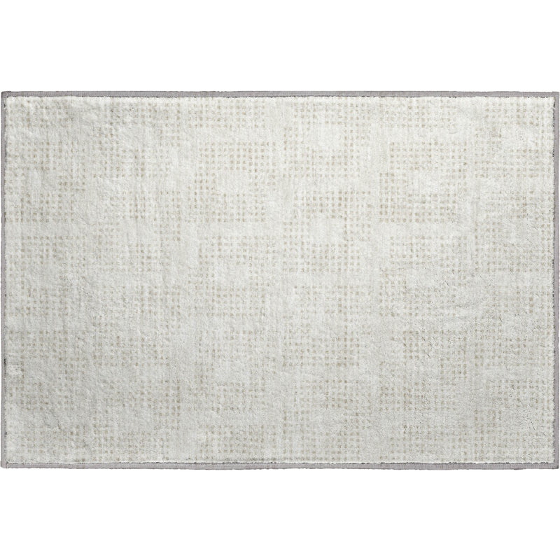 Premium Machine Washable Prisco Ivory Rug, Rectangle 1'8" x 2'6"