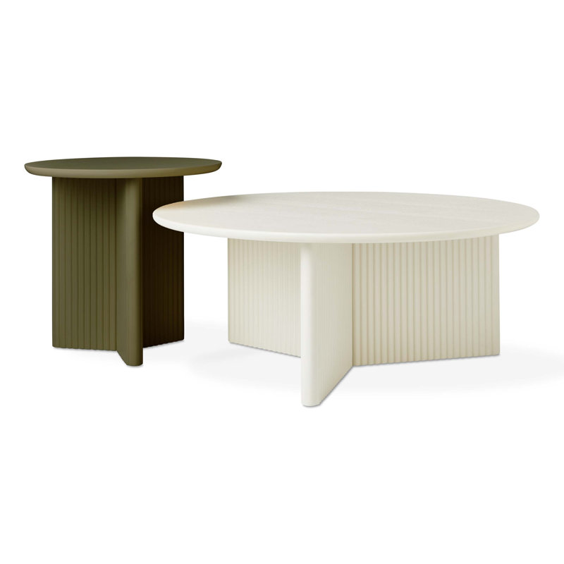 Odeon End Table, Olive