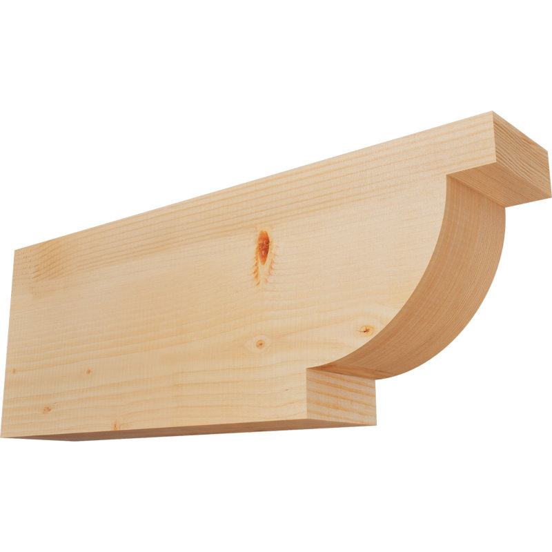 Queue Alpine, Sapin de Douglas, H 12 po x l 32 po x P 5,5 po