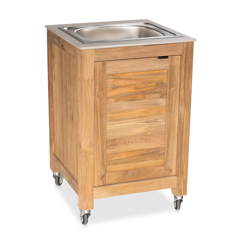 Cuisine d'extérieur en forme de L Fresco avec armoire et cuve de barbecue