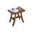 Satori by EcoDecors, Teak Shower Bench, Teak Shower Stool, Teak Stool for Inside Shower, Small Shower Stool, Teak Foot Rest, Teak Shower Bench For Inside Shower, in Earthy Teak-19007445