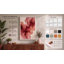 Crimson Flow Abstract - Wrapped Canvas-435394682-435394564
