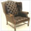 Leather Wingback Chair
