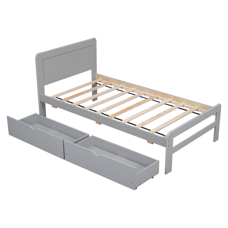 Base de lit plateforme moderne avec tiroirs pour une utilisation accrue de l'espace