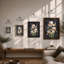 Three Pale Iris Botanical - Framed Print-393314529-393314543