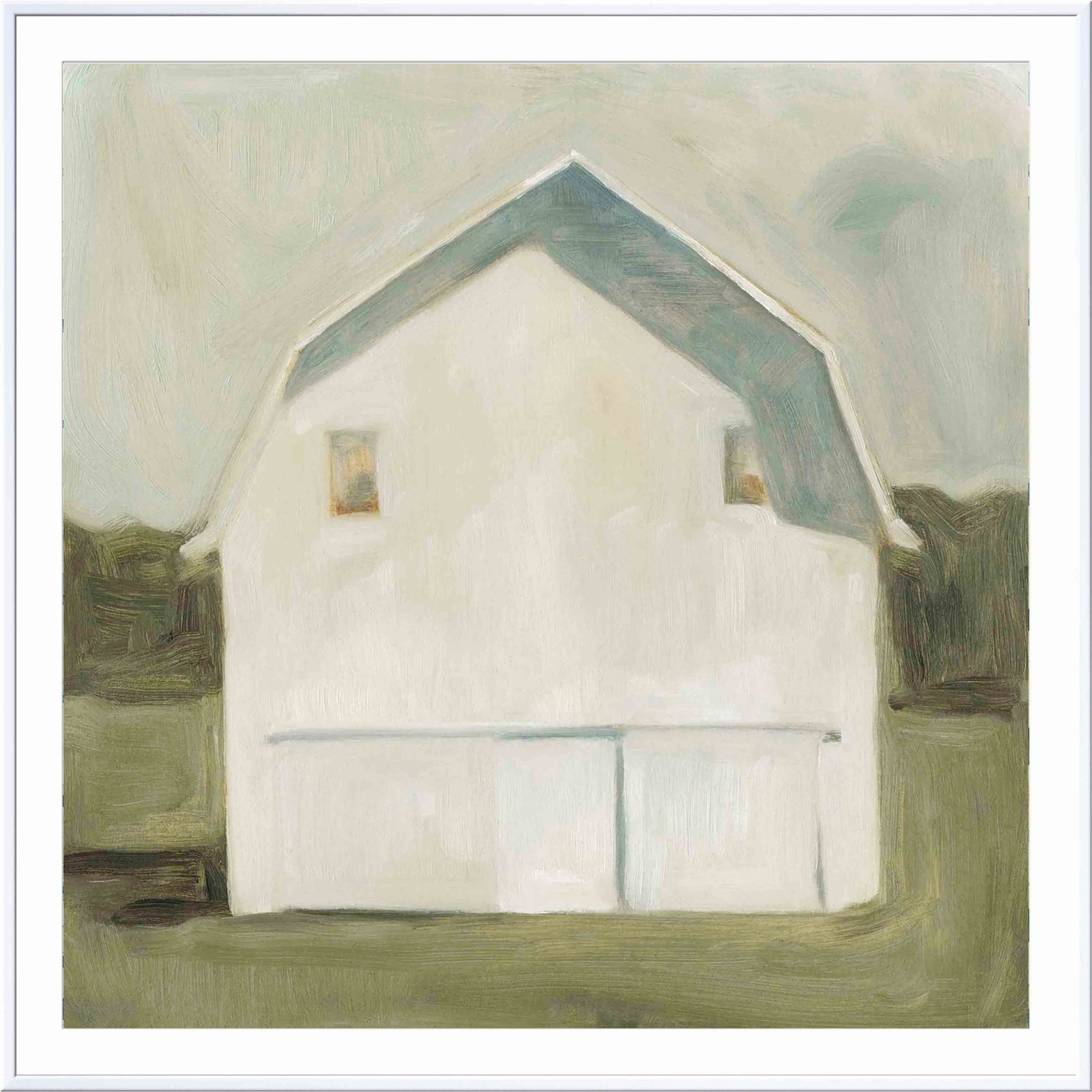 Serene Barn VI by Emma Scarvey, Maple, 25.8" H x 25.8" W x 1.18" D