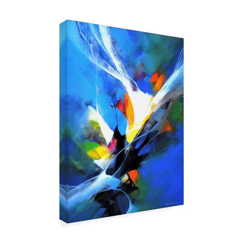 «Goree Abstract Surprise» encadré sur toile, H 19 po x l 14 po x P 2 po