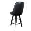 Ensemble de 2 tabourets de bar rotatifs rembourrés commerciaux avec structure en métal-1232525080