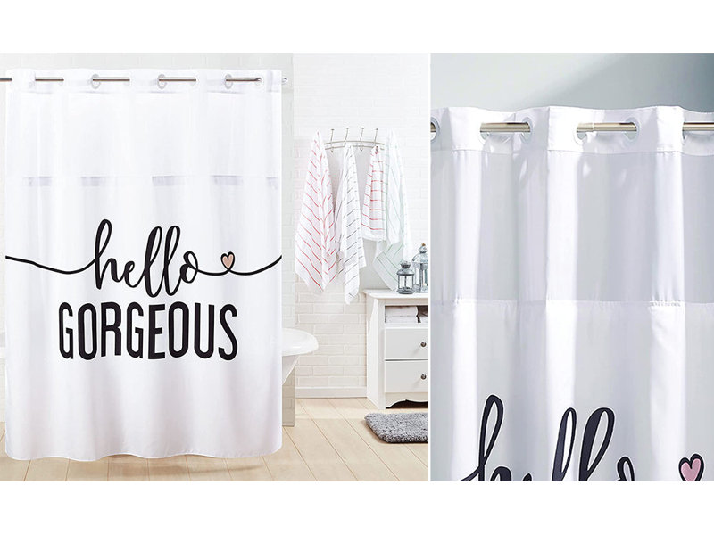 Hello Georgous Polyester Shower Curtain