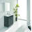 23.6'' Single Bathroom Vanity with Ceramic Top with Mirror-46357555