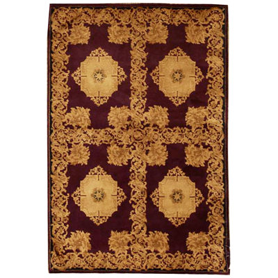 Hand-Knotted High-Quality Plum Area Rug