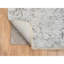 Tapis oriental carré gris en laine nouée à la main et en soie pure 8 pi 3 po x 8 pi 3 po F871FBA9AE444122AD43F913E527E20D