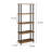 5-Tier Open Shelf Standard Bookcase, Freestanding Industrial Storage Bookshelf for Living Room Home Office-126756280