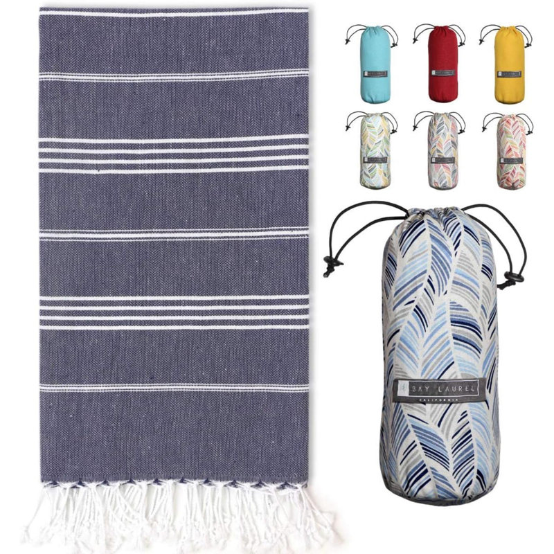 Serviette de plage Arkisha, Bleu foncé