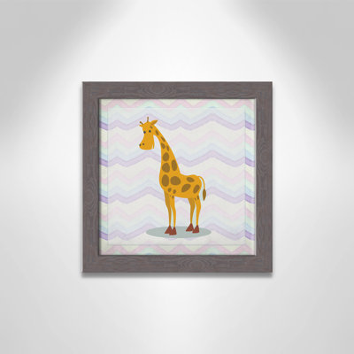 Décalcomanie murale «Pink Giraffe Time»