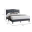 Lit double Carie, revêtement en toile de jute gris anthracite, tête de lit rembourrée-117559546