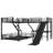 L-Shaped Twin XL Over Queen Bunk Bed With Twin Size Loft Bed, Metal Triple Bunk Bed With Slide And USB Ports