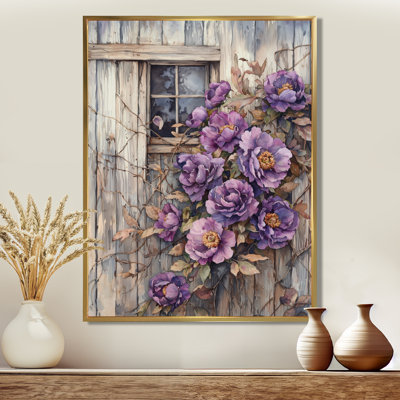 Lavender Peonies By The Weathered Barn II - Peonies Wall Art