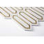Thassos White and Gold Metal Wall Mosaic Tiles