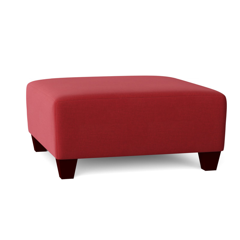 Andrighetti Upholstered Ottoman, Oscar Red