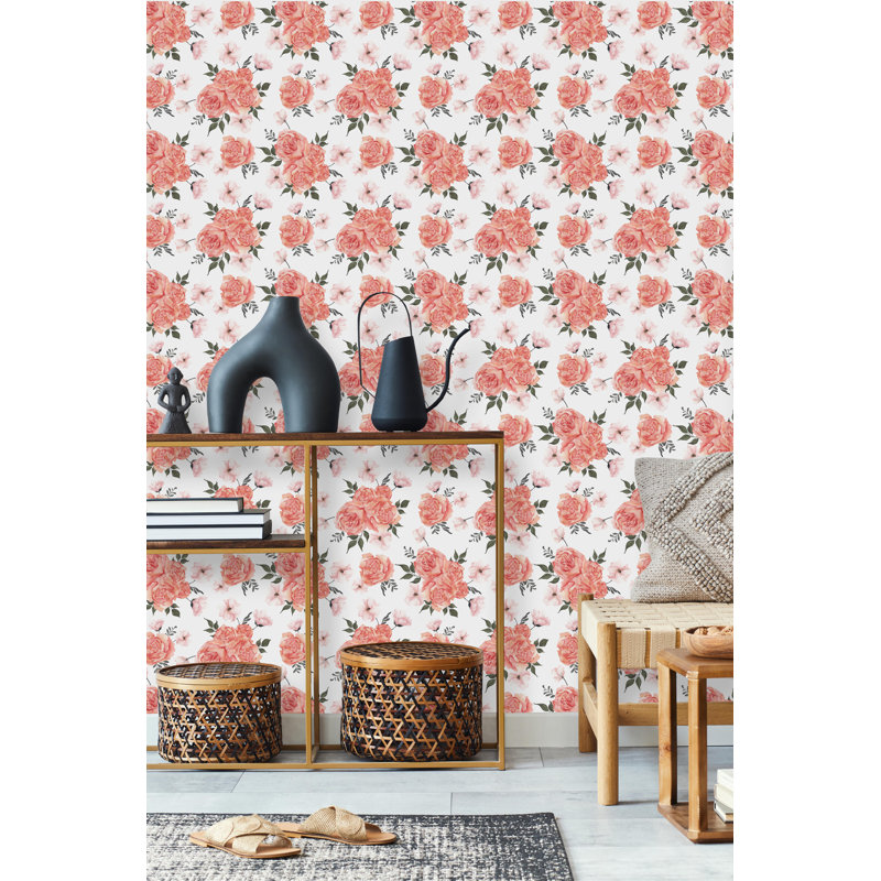Floral Tile, 10.4" L x 25" W, Paper