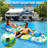 Inflatable Pool Float Chair With Cooler, Heavy Duty Pool Floats, Floating Pool Chairs Water Floties For Adult With Cup Holder & Backrest