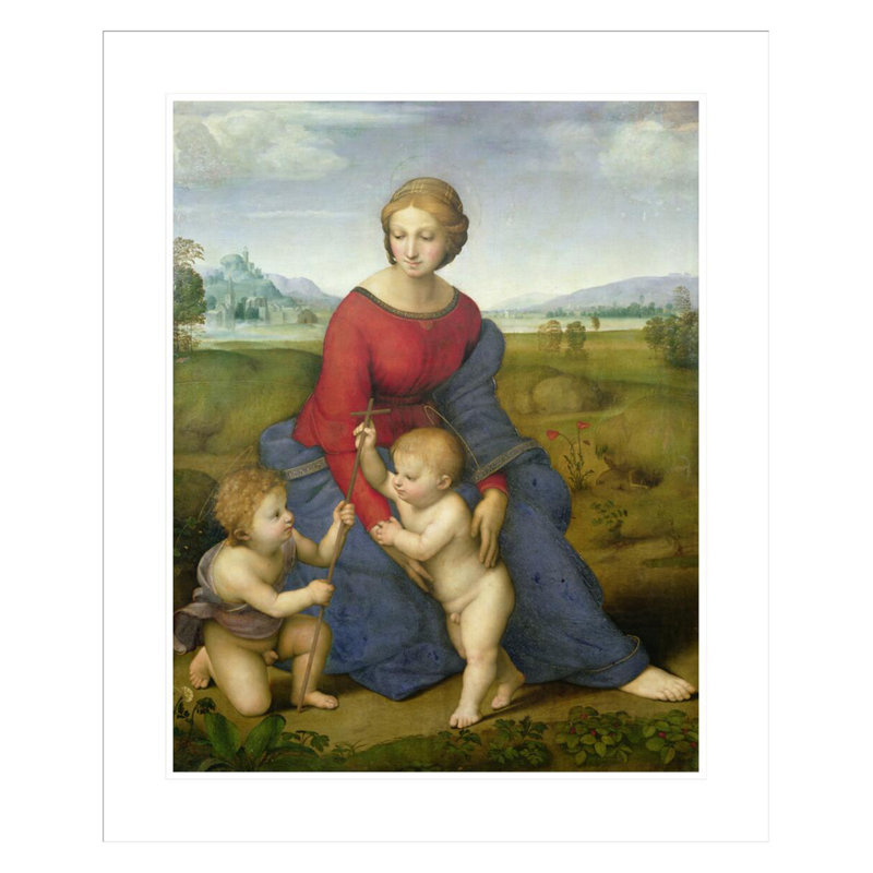 «Madonna in the Meadow» par Raphael, impression giclée encadrée, H 28,22 po x l 23,5 po