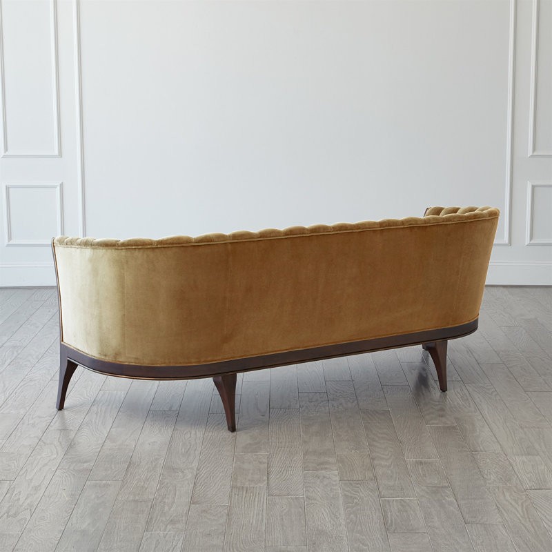 Channel Back Sofa-Toast Velvet