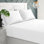 Ensemble de draps 4 pièces en microfibre brossée à densité de tissage 1500 avec 4 taies d'oreiller