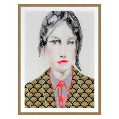 Jacket And Shirt (in Black And Gold) Print by Krannichfeld, Lisa