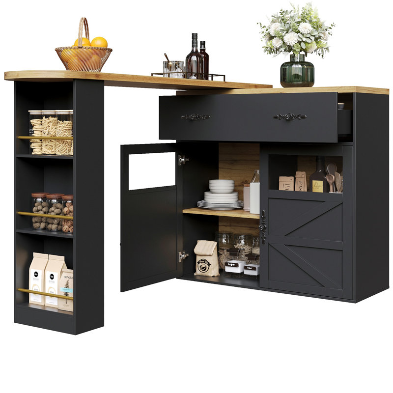 204cm Home Bar, Black
