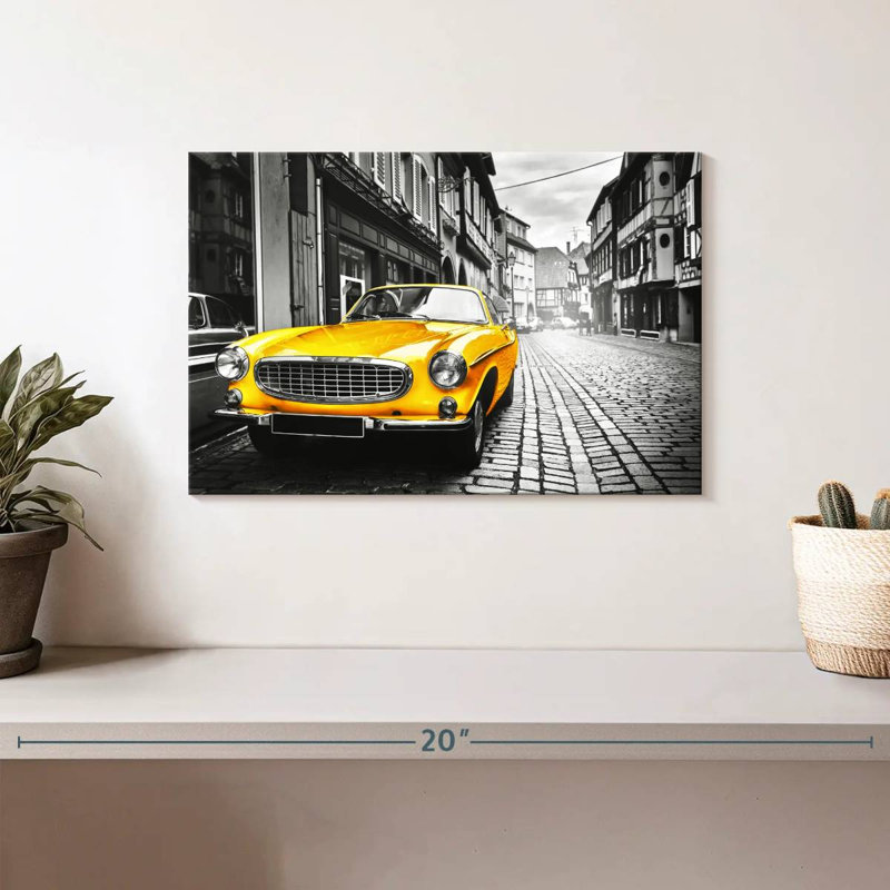 Mehar Pop Retro Car, 8" H x 12" W