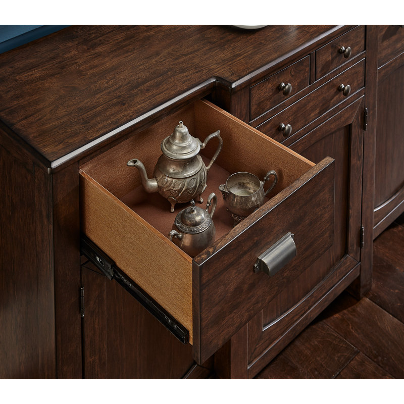 Ashtin 62-inch Solid Wood Server in Muscavadi Brown