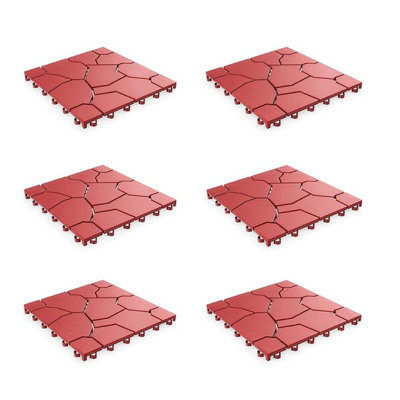 Charona 15cm L x 28cm W Plastic Interlocking Deck Tile