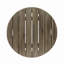 Table d'appoint d'extérieur 16 po en bois d'acacia, finition grise-1960565005