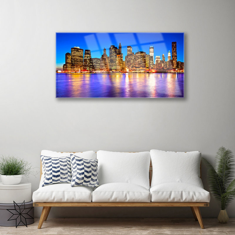 Houses City - Unframed Photograph on Glass