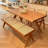 Prestine Ash Solid Wood Dining Table-1163262440