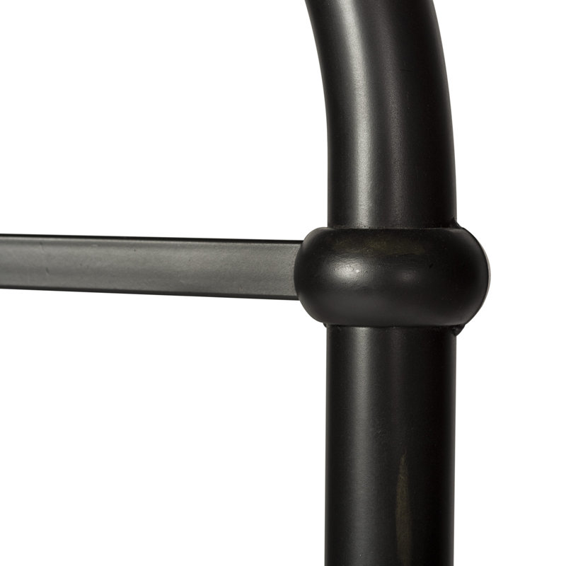 Edmund Open-Frame Metal Headboard, Twin, Black