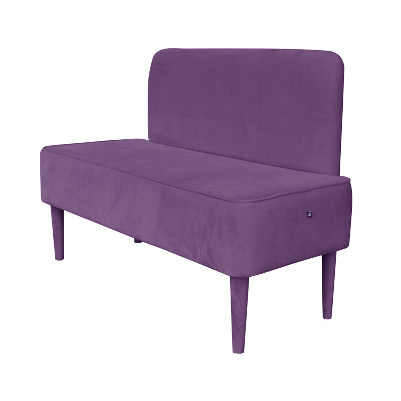 Pastel Upholstered Bench, Violet